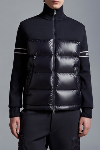 Veste en laine Blend Down - Bleu marine