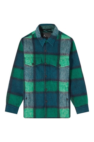 Surchemise en laine Grenoble - Vert foncé