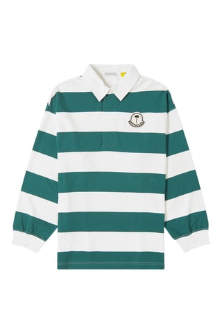 Polo Moncler Genius x Palm Angels - Vert et blanc