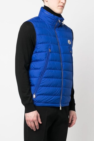 Doudoune sans manches à capuche Albyt - Bleu