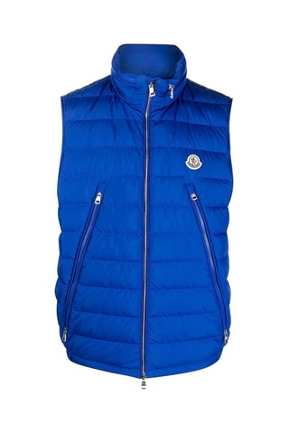 Doudoune sans manches à capuche Albyt - Bleu