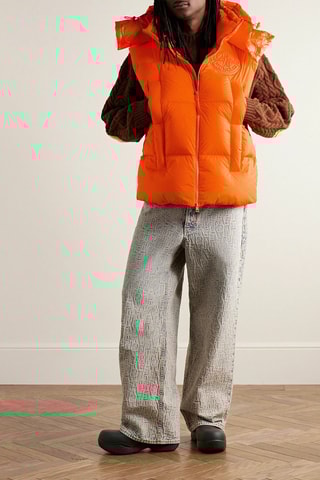 Doudoune sans manches à capuche Moncler Genius x Roc Nation - Orange