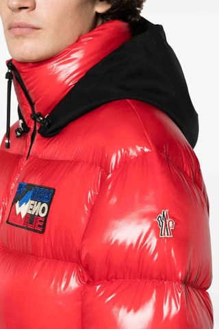 Doudoune à capuche Grenoble - Rouge