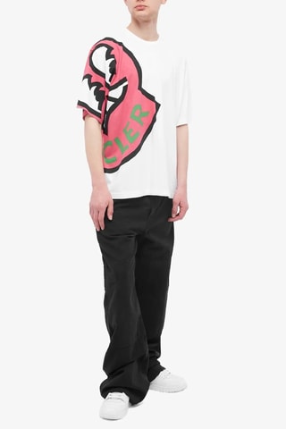 T-shirt oversize Logo - Blanc