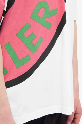 T-shirt oversize Logo - Blanc