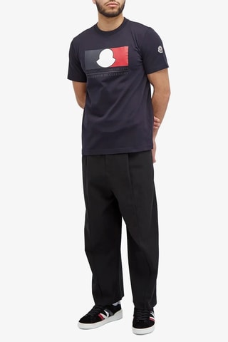 T-shirt Box Logo - Bleu marine