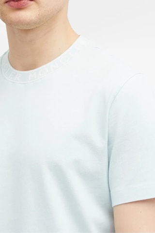 T-shirt Collar Logo - Bleu clair