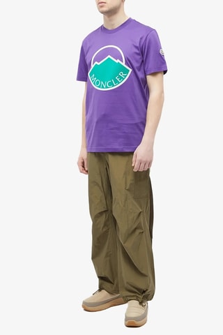 T-shirt oversize Logo - Violet