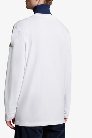 T-shirt Badge Logo - Blanc