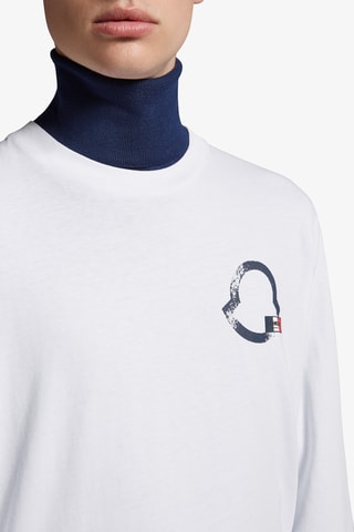 T-shirt Badge Logo - Blanc