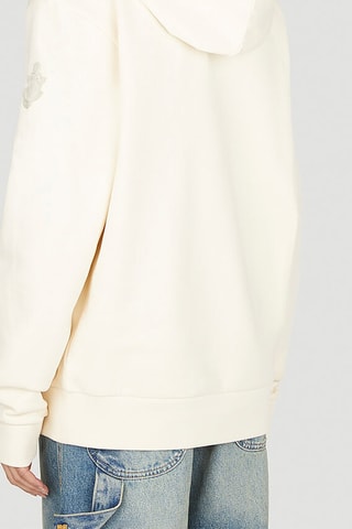 Sweat à capuche Moncler Genius x J.W. Anderson - Blanc cassé