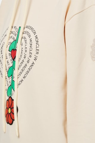 Sweat à capuche Moncler Genius x J.W. Anderson - Blanc cassé