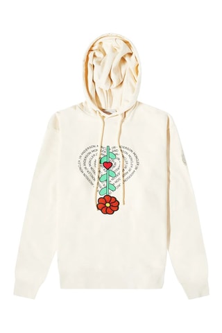 Sweat à capuche Moncler Genius x J.W. Anderson - Blanc cassé