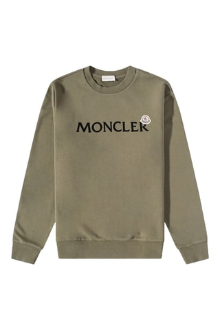 Sweat Trademark Logo Crew - Kaki