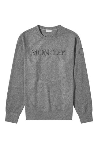 Sweat en laine Logo - Gris