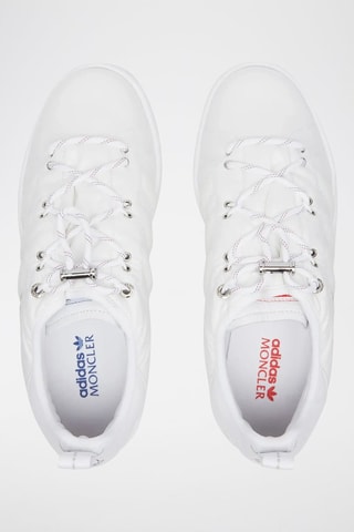 Sneakers plateformes en cuir Moncler x Adidas Originals - Blanc
