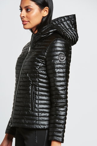 Gewatteerde Jas met Capuchon - Zwart