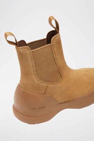 Nubuck Chelsea Boots Luna - Camel