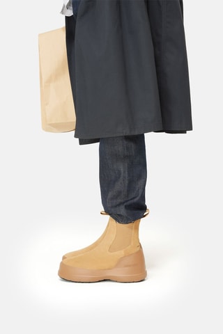 Nubuck Chelsea Boots Luna - Camel