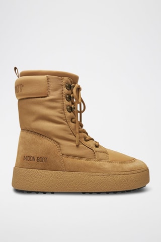 Leren Enkellaarzen Ltrack Combat - Camel