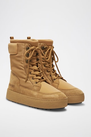 Leren Enkellaarzen Ltrack Combat - Camel