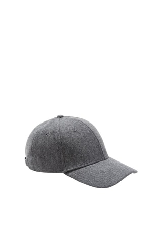 Boné em lã Cinzento-escuro mesclado