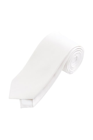 Gravata em seda - Branco