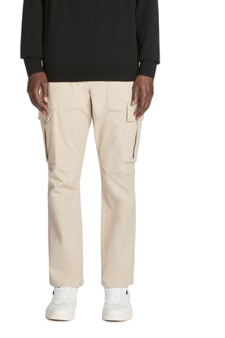 Calças cargo - Bege