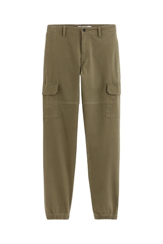 Calças cargo - Caqui