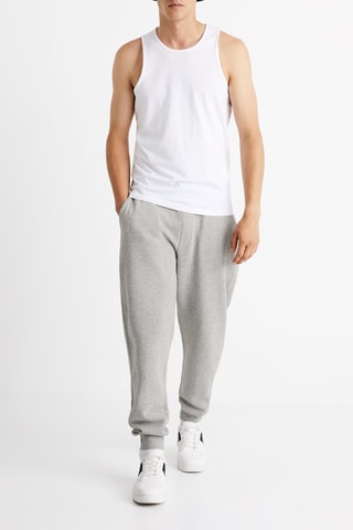 Calças de treino Cinzento-claro mesclado