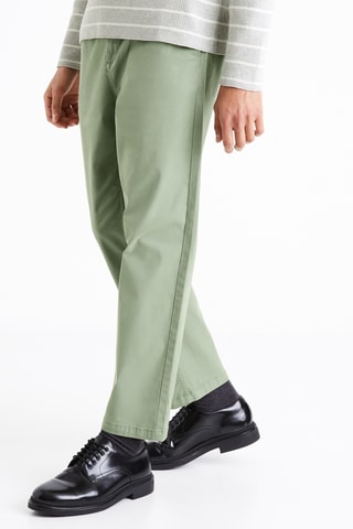 Calças chino Verde-claro