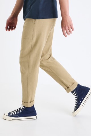 Calças cargo - Bege