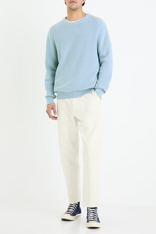 Calças straight - Cru