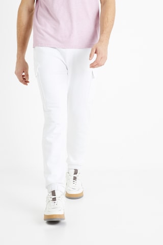 Calças cargo - Branco