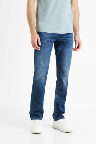 Calças de ganga direitas Azul