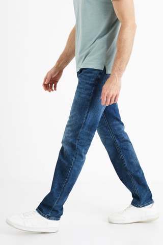 Calças de ganga direitas Azul