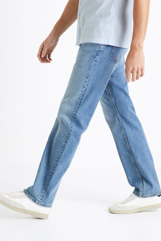 Calças de ganga regular - Azul