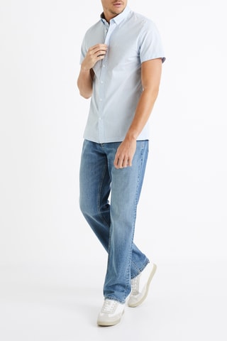 Calças de ganga regular - Azul