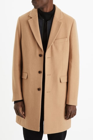 ##Manteau en laine - Camel