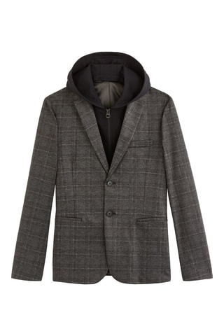 Casaco com capuz - Cinzento-escuro