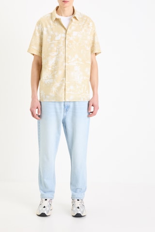 Camisa em linho - Bege