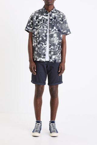 Camisa em linho - Azul-noite