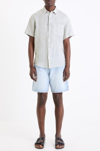 Camisa em linho - Cinzento