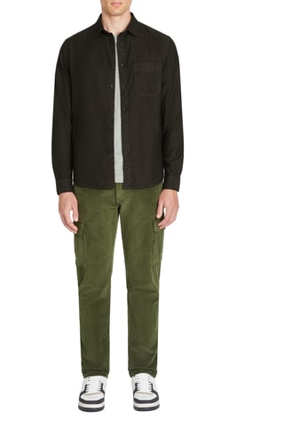 Camisa de ganga - Preto