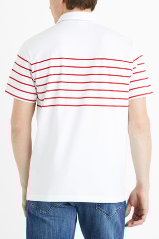 ##Polo - Blanc et rouge
