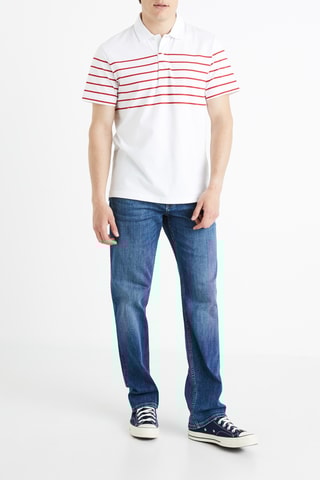 ##Polo - Blanc et rouge