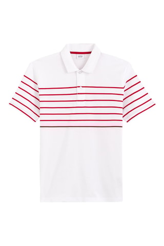 ##Polo - Blanc et rouge