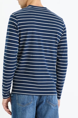 T-shirt - Azul-marinho e branco