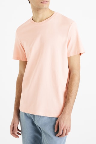T-shirt straight - Rosa-maquilhagem