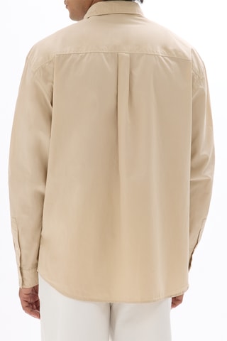 Camisa loose - Bege-claro